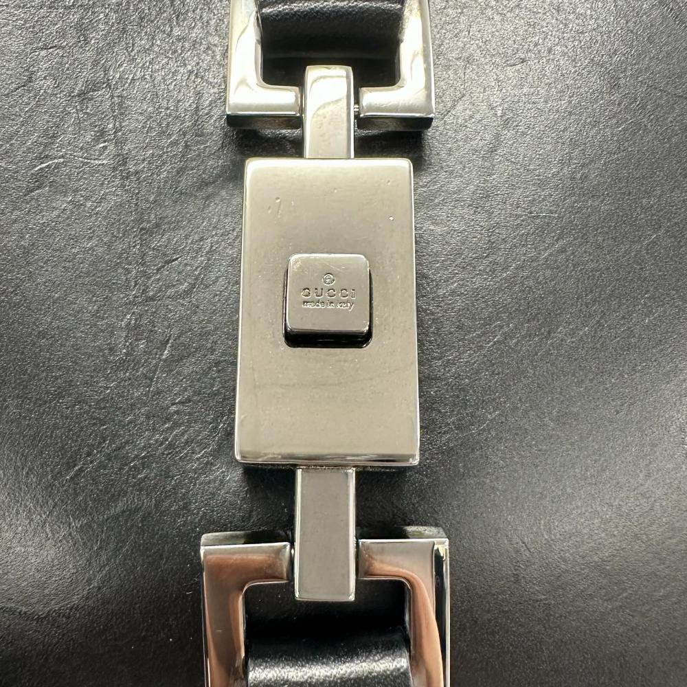 GUCCI グッチ ショルダーバッグ ジャッキー 001・3306 スムースレザー ブラック 黒 シルバー金具 レディース【中古品】