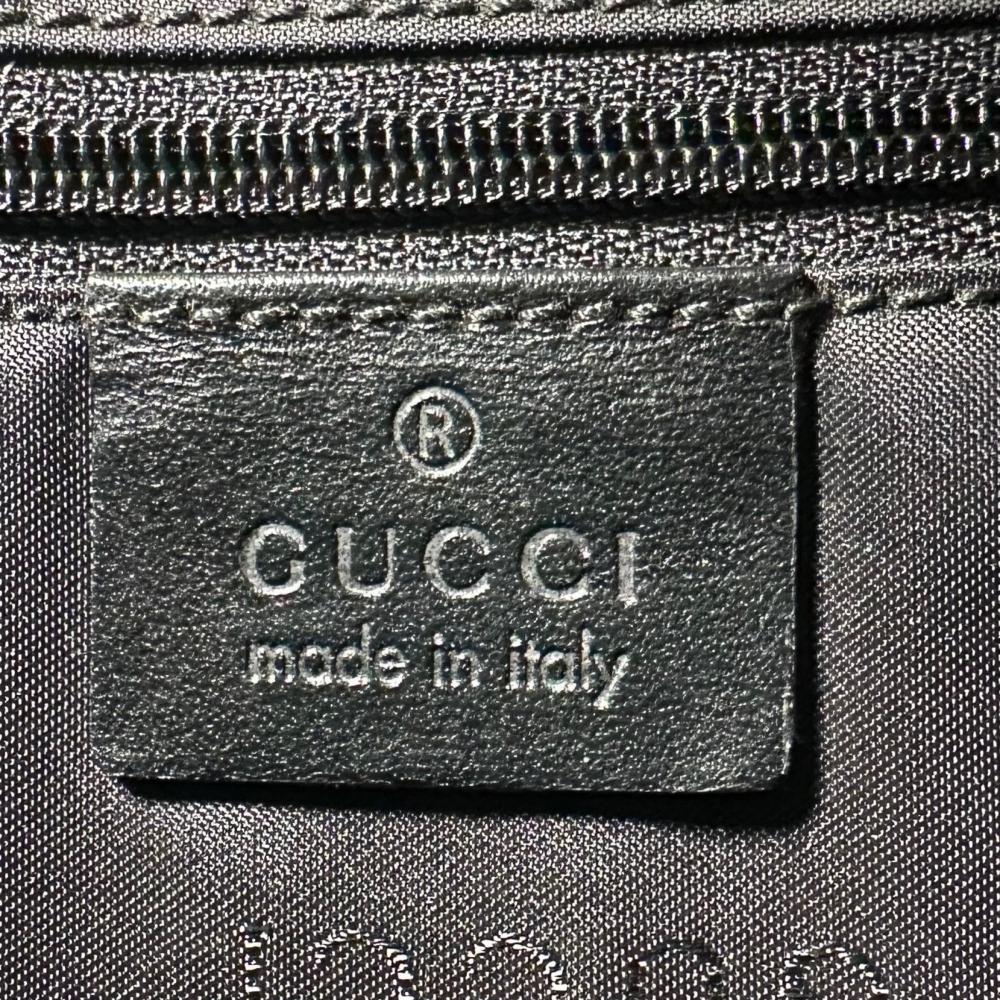 GUCCI グッチ ショルダーバッグ ジャッキー 001・3306 スムースレザー ブラック 黒 シルバー金具 レディース【中古品】