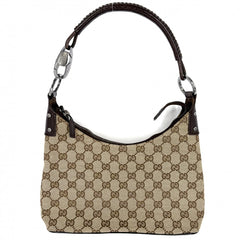 GUCCI グッチ ハンドバッグ ワンハンドバッグ 115002 GGキャンバス ベージュ シルバー金具 レディース【中古品】