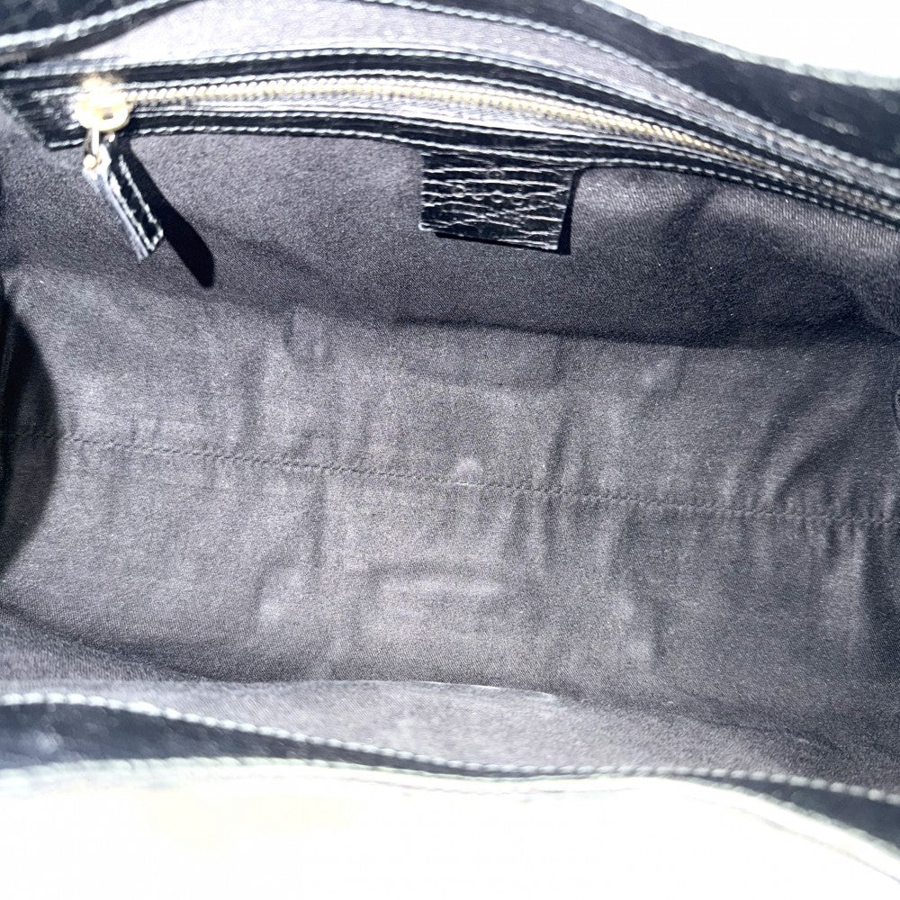 GUCCI グッチ ハンドバッグ シェエリーライン 130995 GGキャンバス ブラック 黒 ゴールド金具 レディース【中古品】