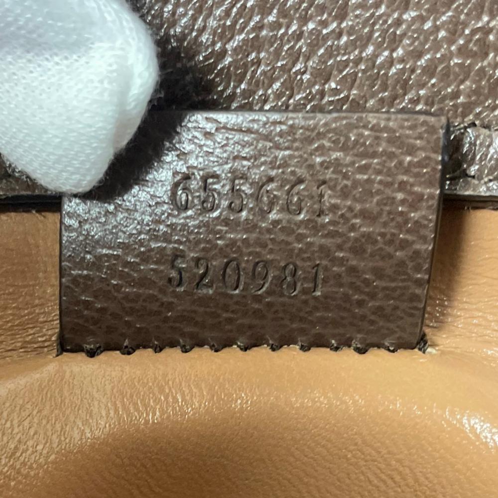 GUCCI グッチ ハンドバッグ ジャンボGG ダイアナ バンブーハンドル 655661 GGキャンバス レザー バンブー ブラウン 茶 ゴールド金具 レディース【中古品】