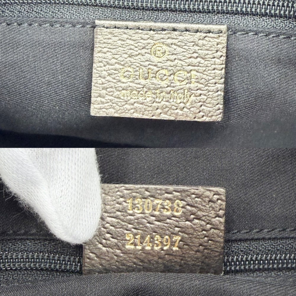 GUCCI グッチ ハンドバッグ アビー ワンハンドバッグ 130738 GGキャンバス ベージュ ゴールド金具 レディース【中古品】