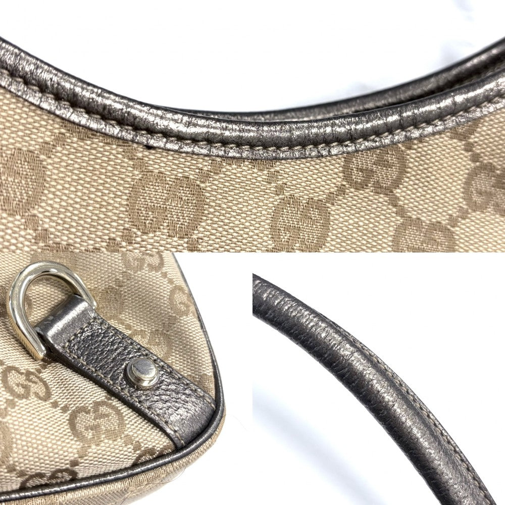 GUCCI グッチ ハンドバッグ アビー ワンハンドバッグ 130738 GGキャンバス ベージュ ゴールド金具 レディース【中古品】