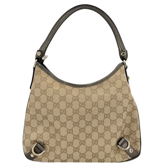 GUCCI グッチ ハンドバッグ アビー ワンハンドバッグ 130738 GGキャンバス ベージュ ゴールド金具 レディース【中古品】