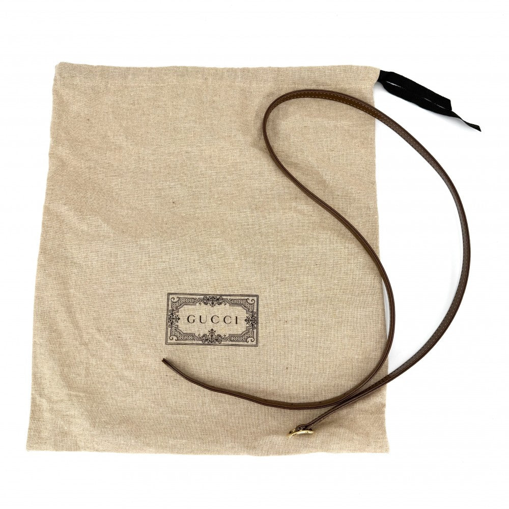 GUCCI グッチ 2WAY ジャッキー1961 ミニホーボーバッグ ハンドバッグ ショルダーバッグ シェリーライン 637092 GGスプリームキャンバス レザー ベージュ ブラウン 茶 ゴールド金具 レディース【中古品】