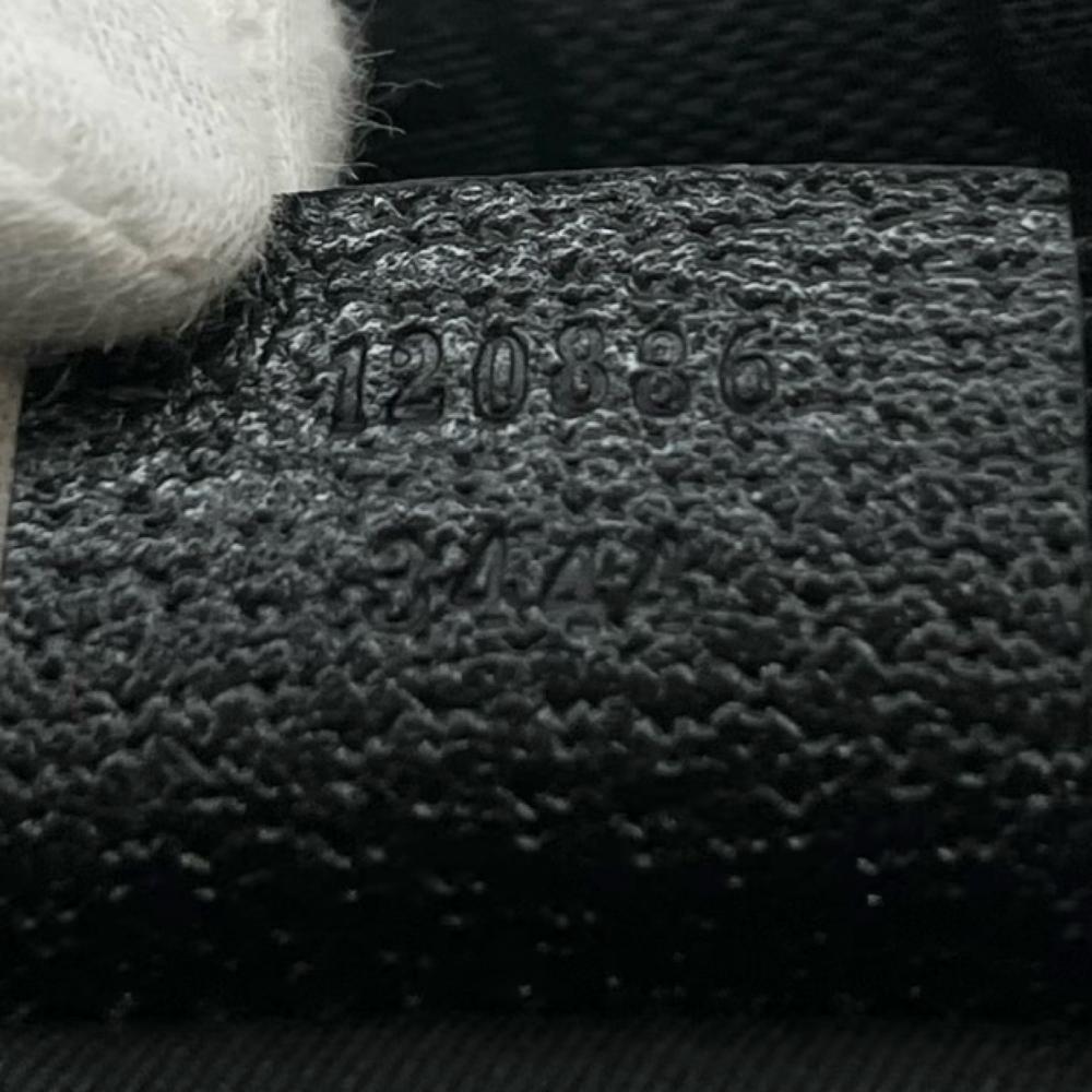 GUCCI グッチ ハンドバッグ モノグラム 120886 GGキャンバス レザー ブラック 黒 ゴールド金具 レディース【中古品】