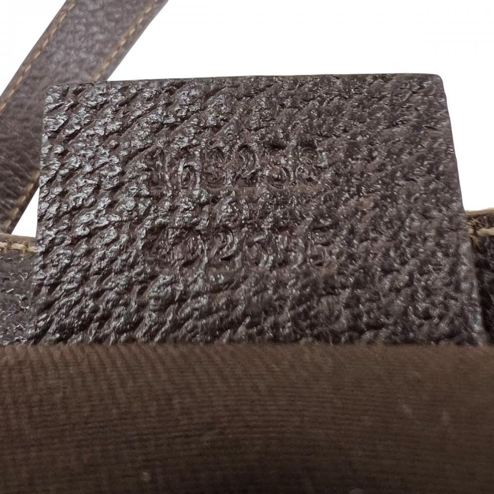 GUCCI グッチ トートバッグ ハンドバッグ 163288 GGキャンバス ブラウン 茶 レディース【中古品】