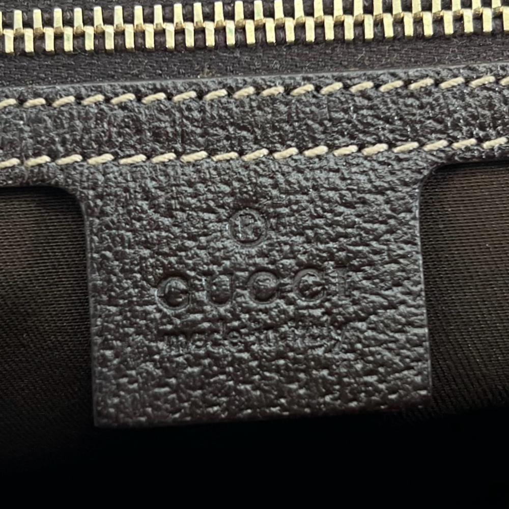 GUCCI グッチ トートバッグ ハンドバッグ 163288 GGキャンバス ブラウン 茶 レディース【中古品】