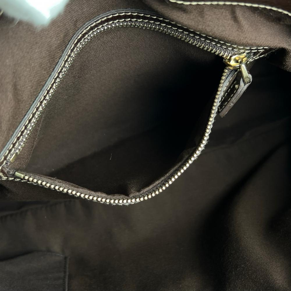 GUCCI グッチ トートバッグ ハンドバッグ 163288 GGキャンバス ブラウン 茶 レディース【中古品】