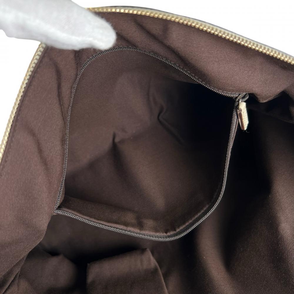GUCCI グッチ トートバッグ アビートートバック モノグラム 141470 GGキャンバス ベージュ ブラウン 茶 ゴールド金具 レディース【中古品】