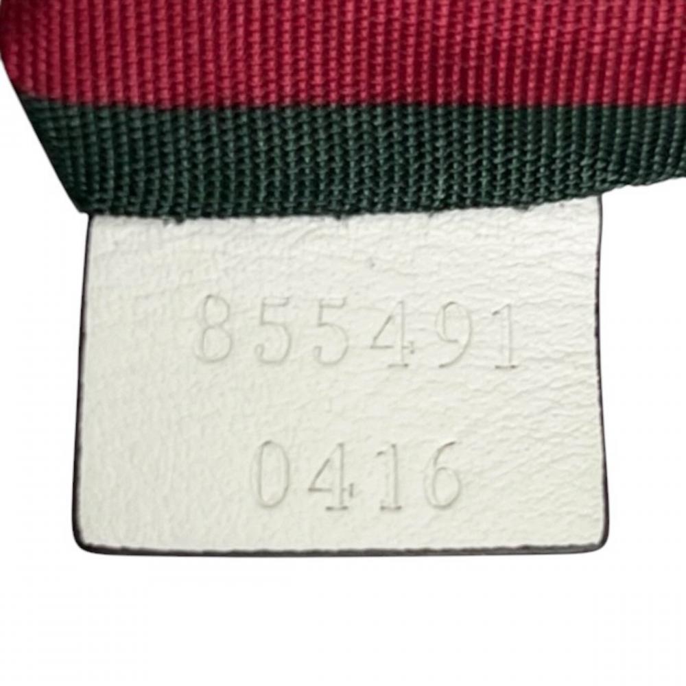 GUCCI グッチ 2WAY GGエンブレム ハンドバッグ ショルダーバッグ 855491 GGスプリームキャンバス ホワイト 白 レディース【中古品】