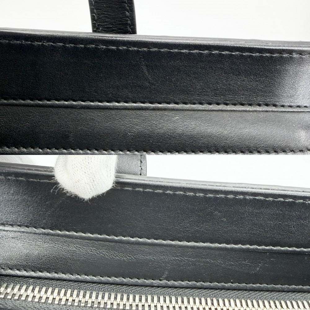 GUCCI グッチ トートバッグ GGエンボス ハンドバッグ 625774 レザー ブラック 黒 シルバー金具 メンズ【中古品】
