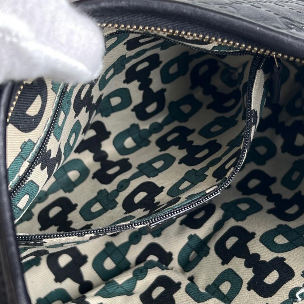 GUCCI グッチ ハンドバッグ アビー ホーボー 130738 レザー ブラック 黒 ゴールド金具 レディース【中古品】