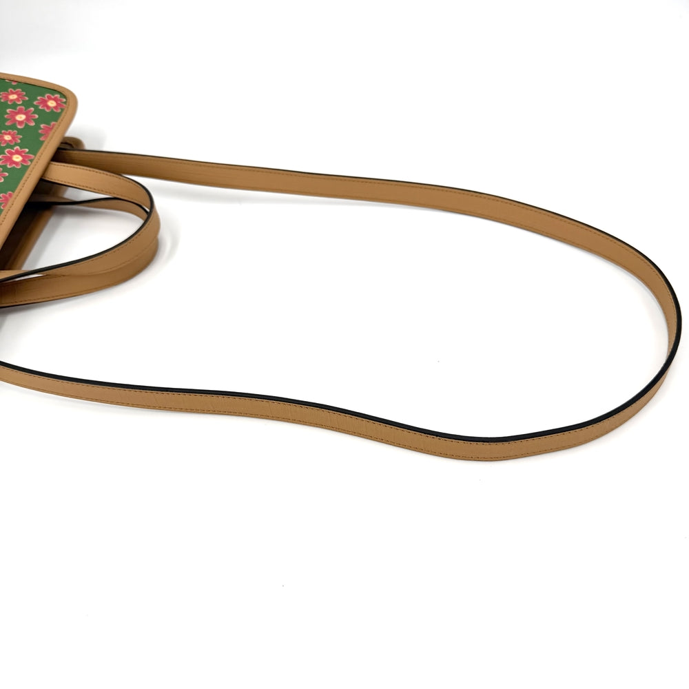 GUCCI グッチ 2WAY チルドレンズ キトゥン ハンドバッグ ショルダーバッグ 猫 キャット 630542 PVCコーティングキャンバス レザー グリーン 緑 ブラウン 茶 シルバー金具 レディース【中古品】