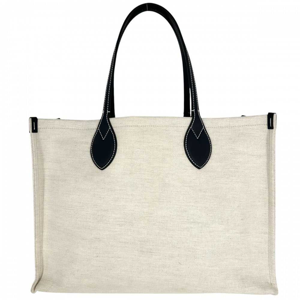 【開店SALE】 GUCCI グッチ トートバッグ ロゴ ハンドバッグ かばん 鞄 772176 GGスプリームキャンバス ベージュ ネイビー 紺 シルバー金具 レディース【中古品】