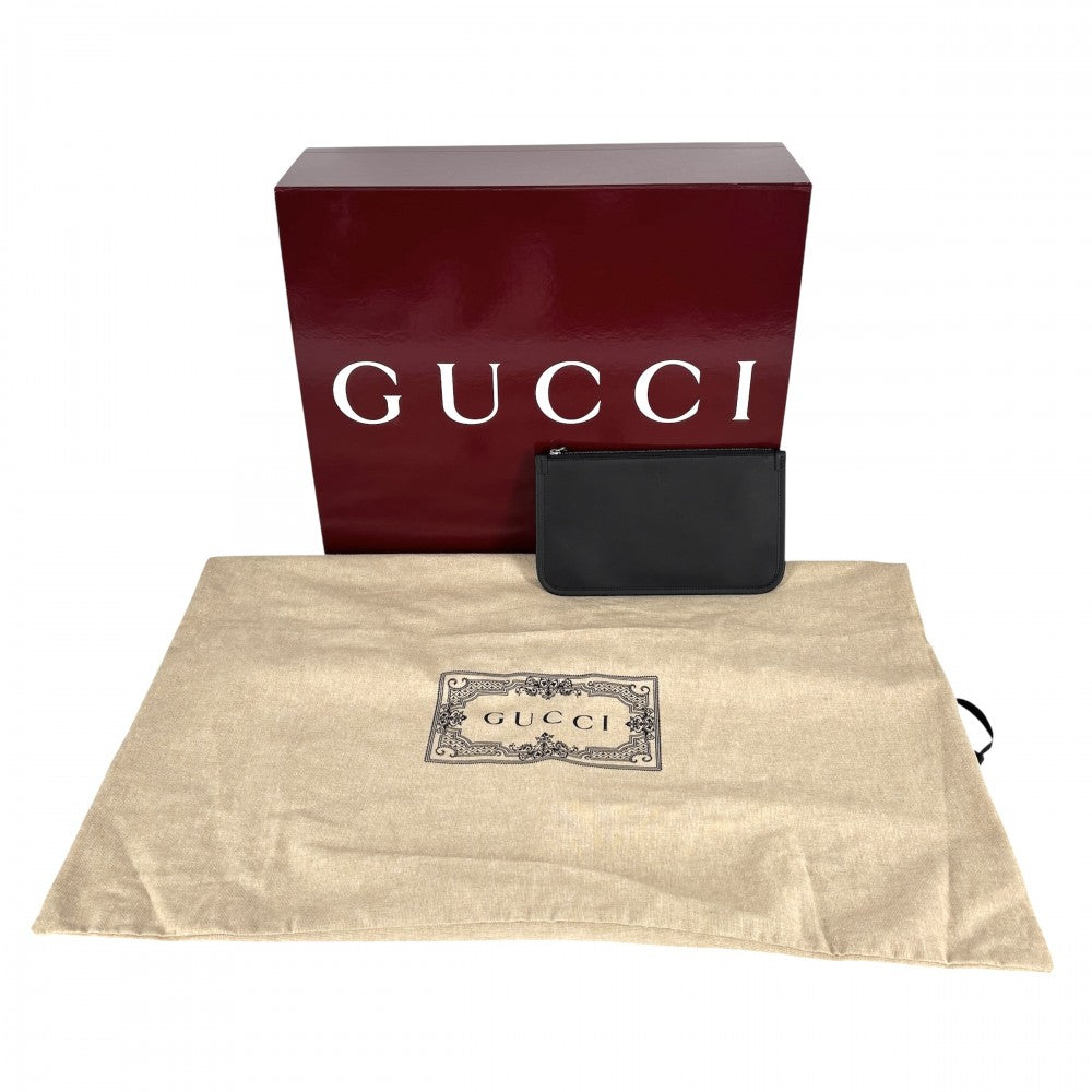 【開店SALE】 GUCCI グッチ トートバッグ オフィディア ラージトート ハンドバッグ GG 772184 デニム レザー ブラック 黒 シルバー金具 レディース【中古品】