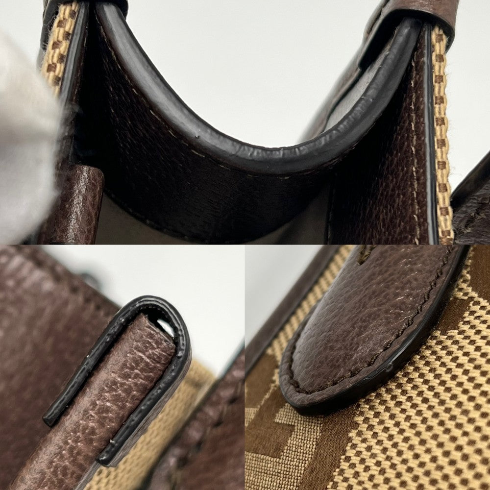 GUCCI グッチ 2WAY ジャンボGG ミニトートバッグ ハンドバッグ ショルダーバッグ 699406 ジャンボGGキャンバス ベージュ ブラウン 茶 ゴールド金具 レディース【中古品】