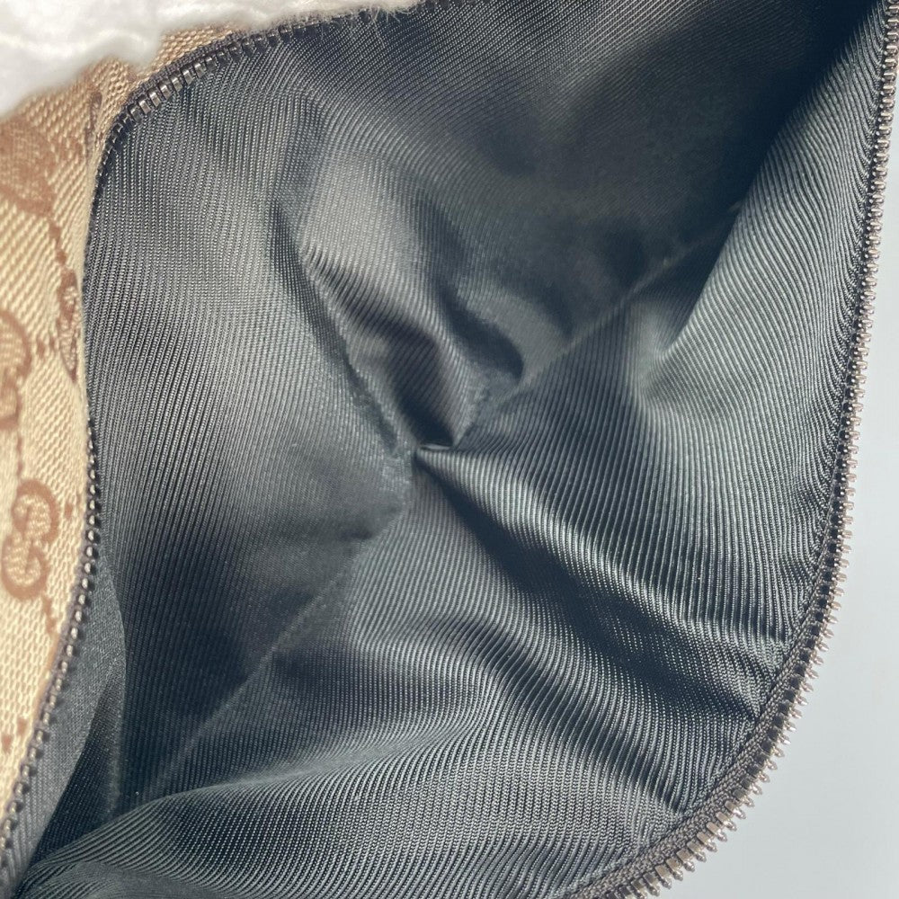 GUCCI グッチ ウエストバッグ 28566 GGキャンバス ベージュ シルバー金具 レディース【中古品】