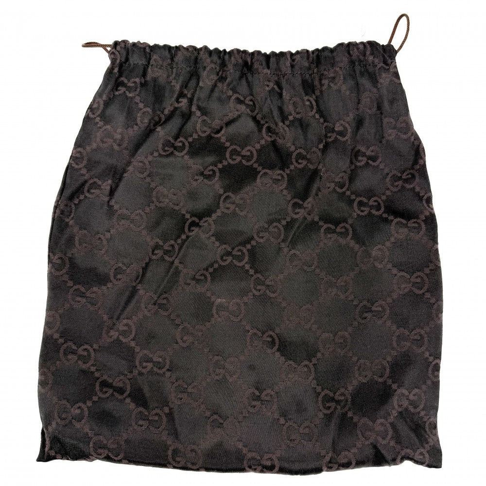 GUCCI グッチ ウエストバッグ ボディバッグ 131236 GGキャンバス ブラック 黒 シルバー金具 メンズ【中古品】