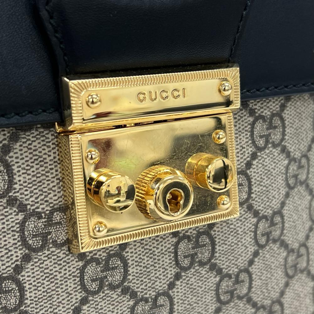 GUCCI グッチ リュック パドロック 2WAY 498194 GGスプリームキャンバス レザー マルチカラー ゴールド金具 レディース【中古品】