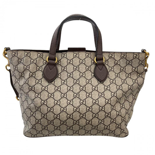 GUCCI グッチ 2WAY ミスティックキャット 猫柄 473887 GGスプリームキャンバス レザー マルチカラー ゴールド金具 レディース【中古品】