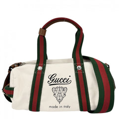GUCCI グッチ 2WAY オフィディア プリント ハンドバッグ ショルダーバッグ 816865 キャンバス アイボリー ブラウン 茶 シルバー金具 レディース【中古品】