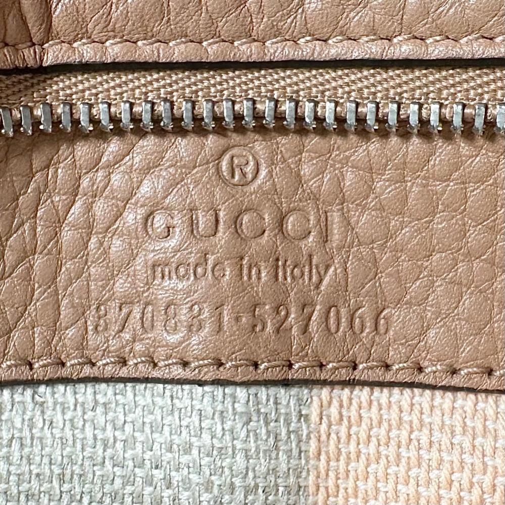 GUCCI グッチ 2WAY バンブー デイリー ハンドバッグ ショルダーバッグ 370831 レザー バンブー ベージュ シルバー金具 レディース【中古品】