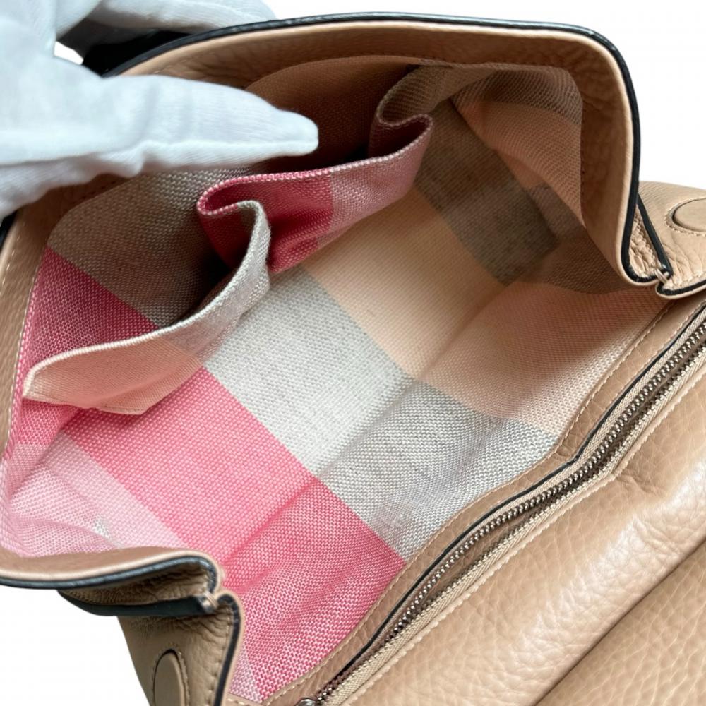 GUCCI グッチ 2WAY バンブー デイリー ハンドバッグ ショルダーバッグ 370831 レザー バンブー ベージュ シルバー金具 レディース【中古品】