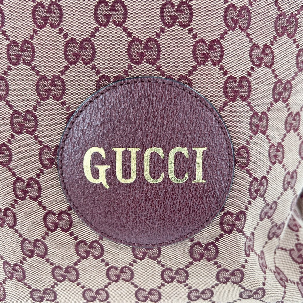GUCCI グッチ リュック バックパック GGキャンバス 562911 ボルドー ゴールド金具 メンズ【中古品】