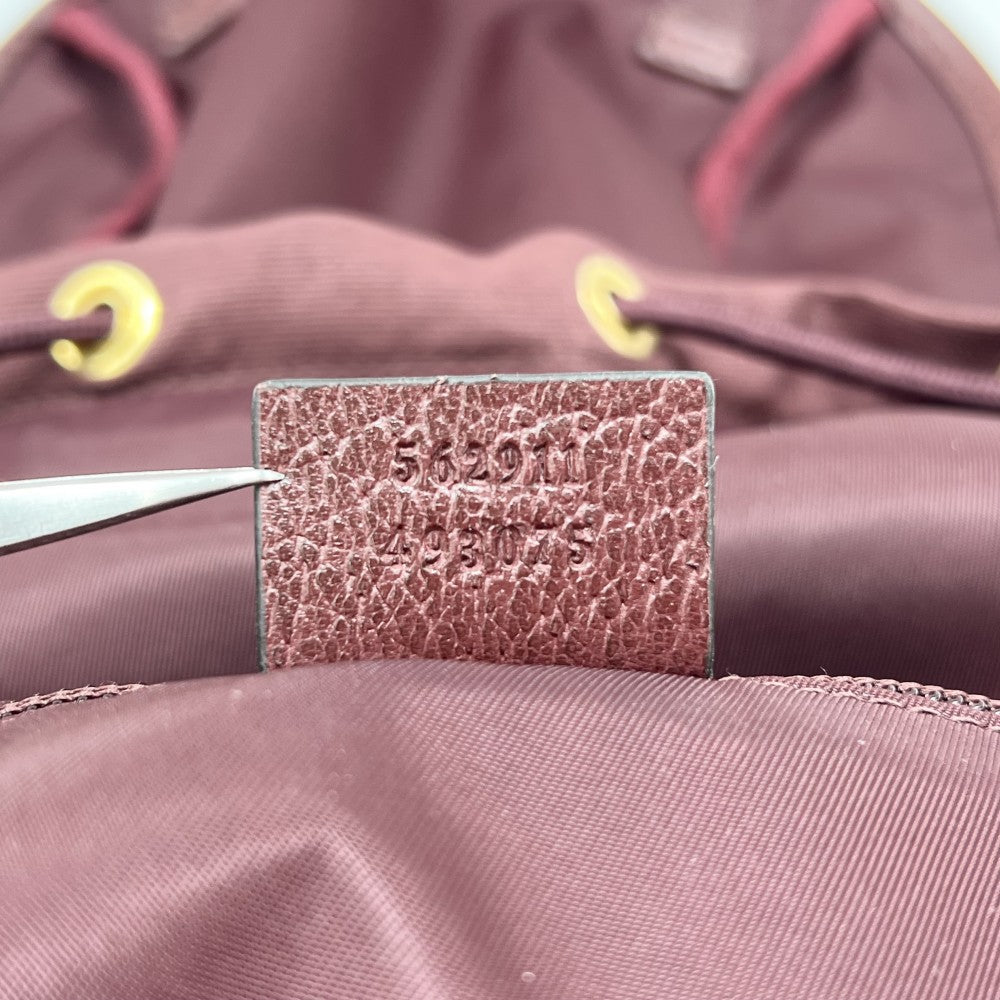 GUCCI グッチ リュック バックパック GGキャンバス 562911 ボルドー ゴールド金具 メンズ【中古品】