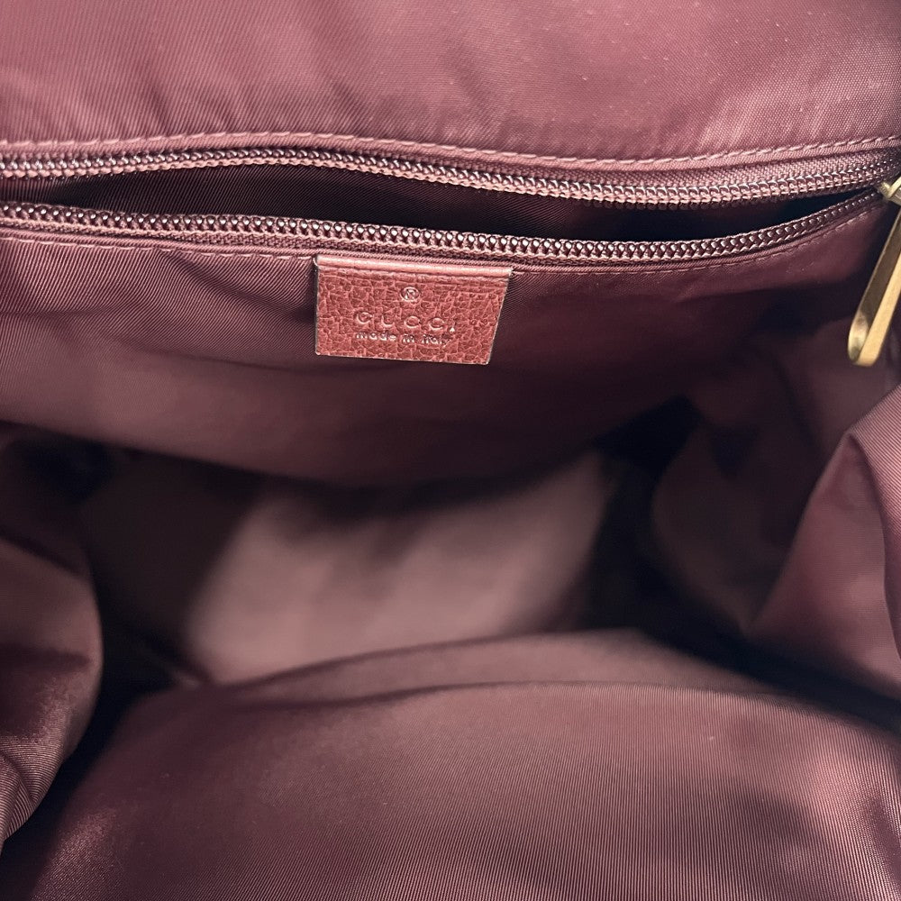 GUCCI グッチ リュック バックパック GGキャンバス 562911 ボルドー ゴールド金具 メンズ【中古品】