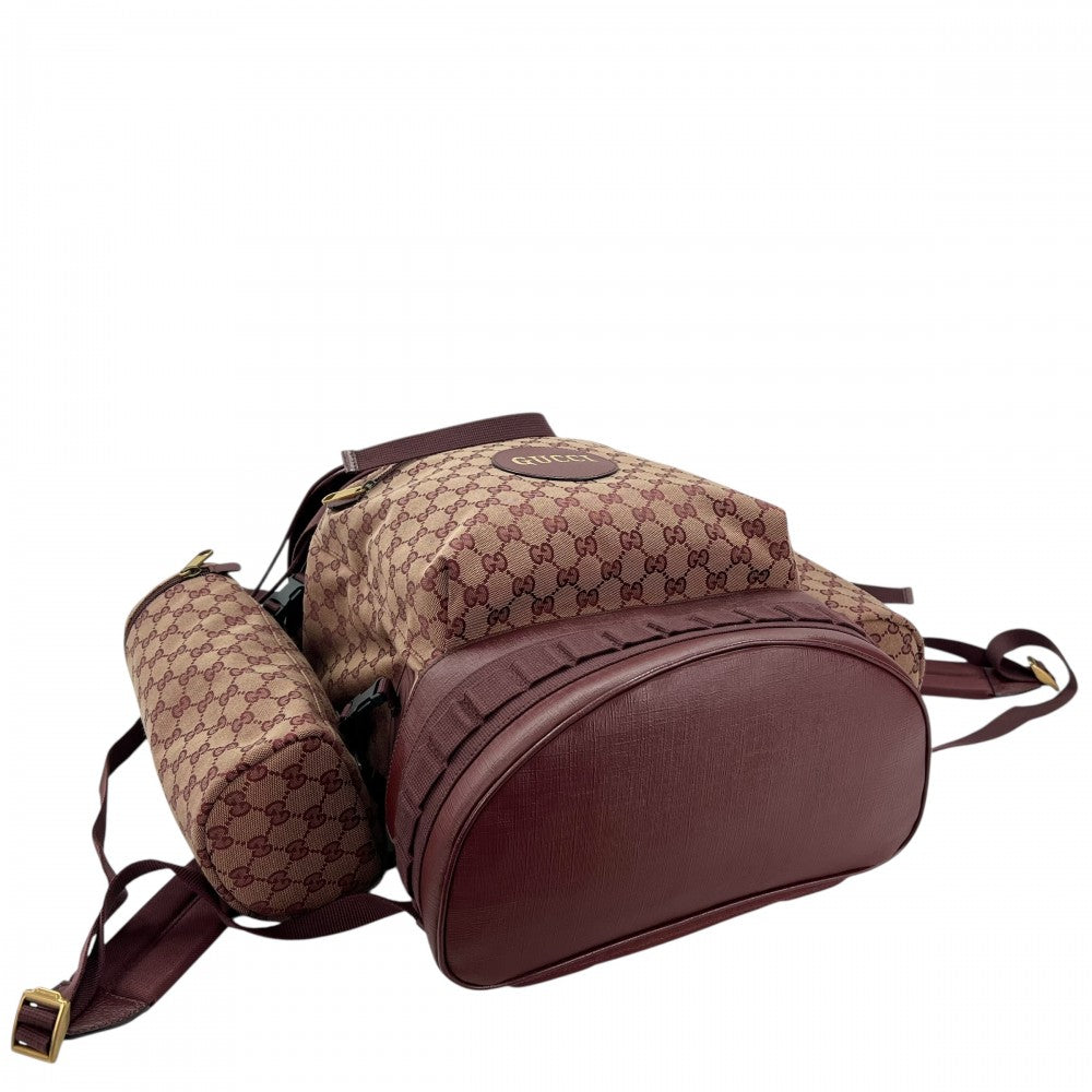 GUCCI グッチ リュック バックパック GGキャンバス 562911 ボルドー ゴールド金具 メンズ【中古品】