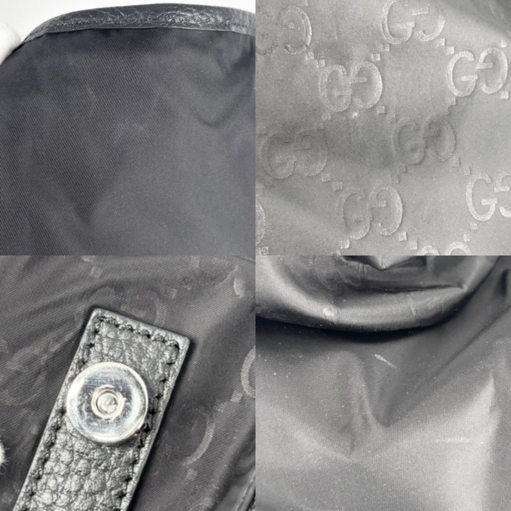 GUCCI グッチ リュック GGナイロンバックパック かばん 鞄 510336 ナイロン レザー ブラック 黒 シルバー金具 メンズ【中古品】