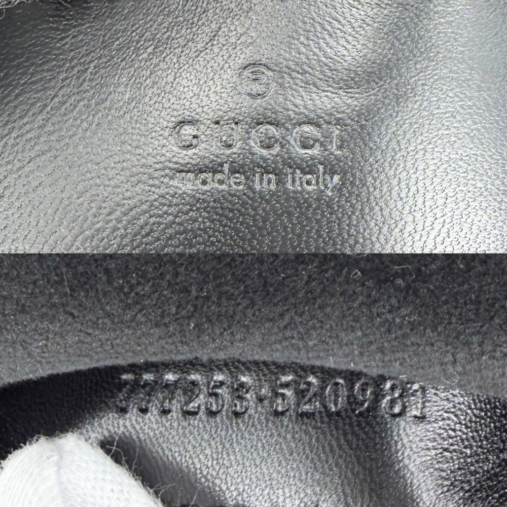 GUCCI グッチ リュック GGマーモント キルティング バックパック 777253 レザー ブラック 黒 ゴールド金具 レディース【中古品】