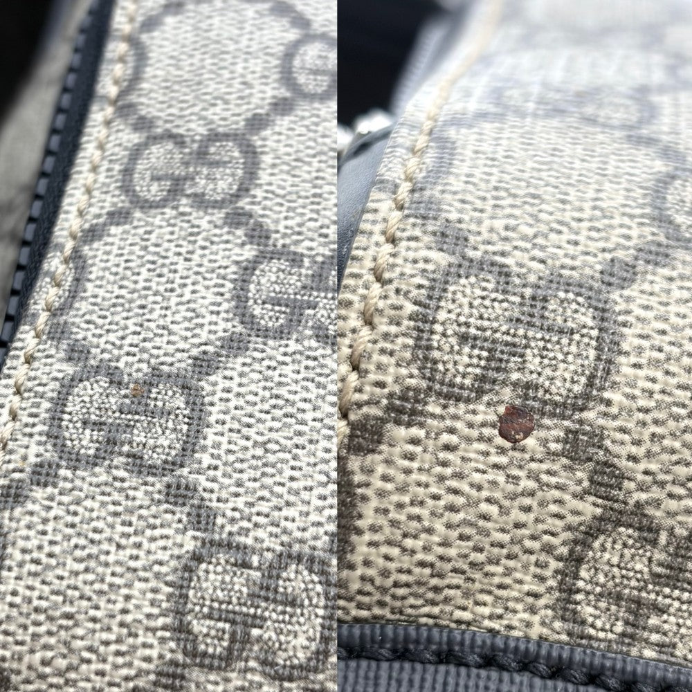 GUCCI グッチ リュック スモールバックパック かばん 鞄 メンズ レディース 男女兼用 429020 GGスプリームキャンバス レザー ベージュ ブラック 黒 シルバー金具 ユニセックス【中古品】