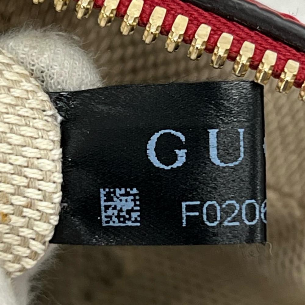 GUCCI グッチ リュック インターロッキングG ソーホー チェーン 431570 グレインレザー レッド 赤 ダークブルー ゴールド金具 レディース【中古品】