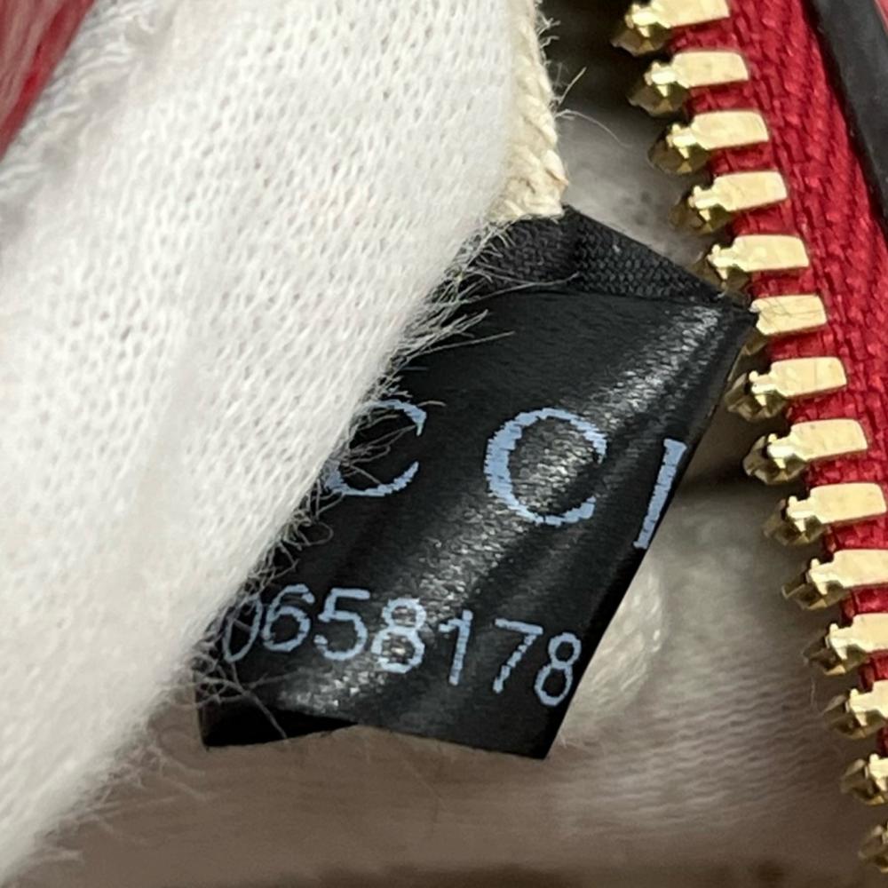 GUCCI グッチ リュック インターロッキングG ソーホー チェーン 431570 グレインレザー レッド 赤 ダークブルー ゴールド金具 レディース【中古品】