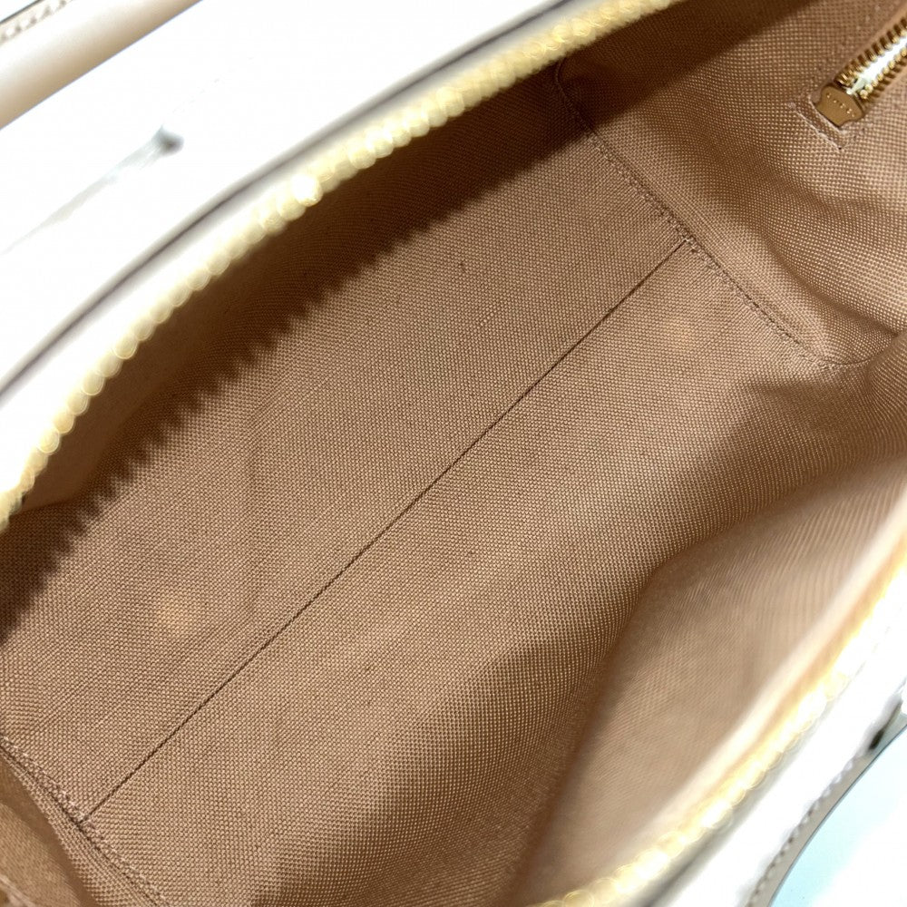 【開店SALE】 GUCCI グッチ 2WAY GG ミニボストンバッグ ショルダーバッグ かばん 鞄 772061 キャンバス レザー ベージュ ゴールド金具 レディース【中古品】