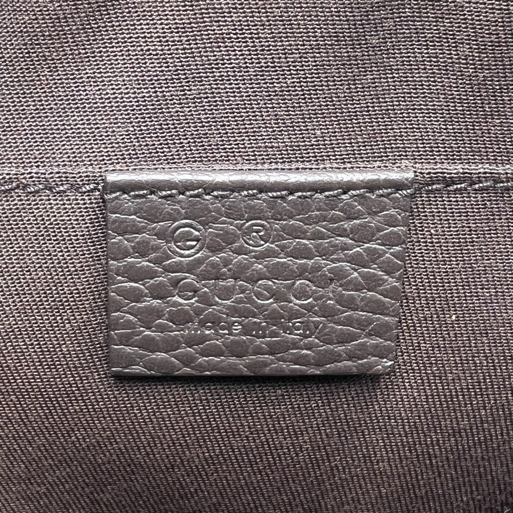 GUCCI グッチ ウエストバッグ ウエストポーチ ボディバッグ 鞄 かばん 449174 GGキャンバス レザー ブラウン 茶 シルバー金具 メンズ【中古品】
