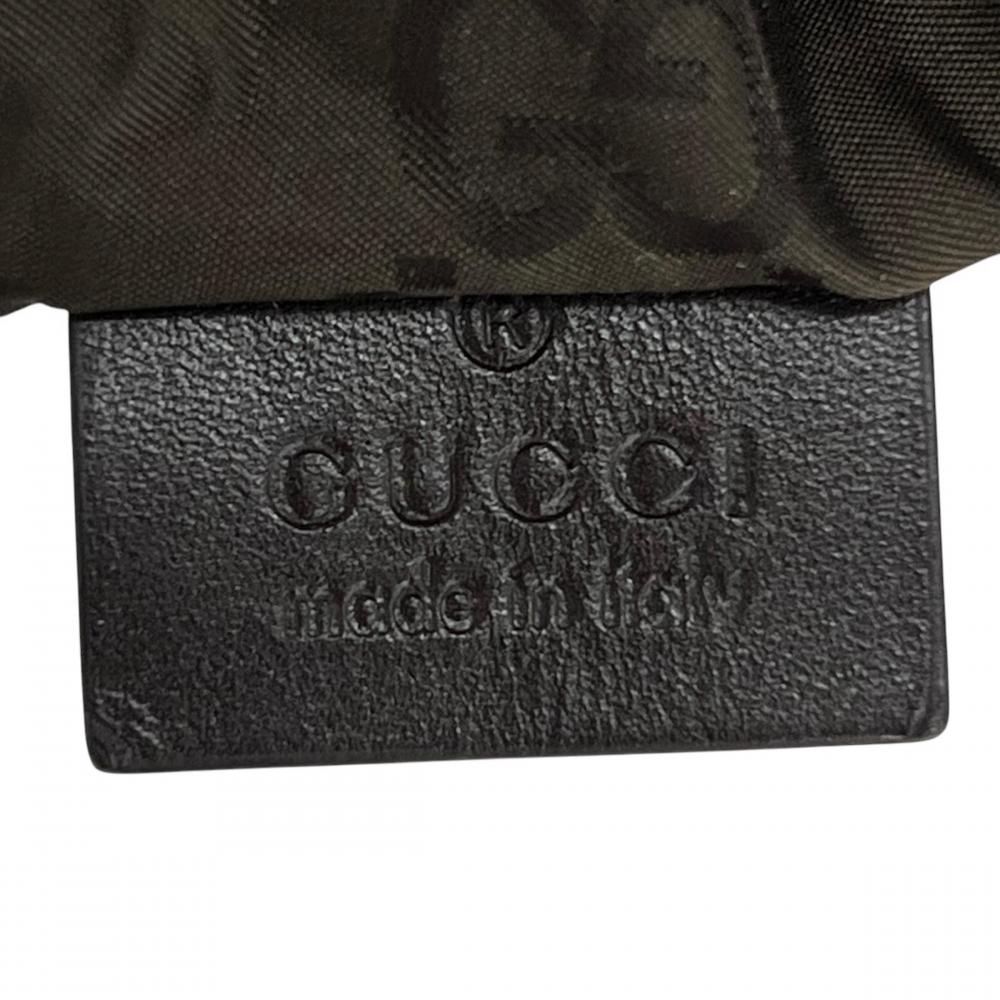 GUCCI グッチ トートバッグ クマ エコバッグ 223669 ナイロン ブラウン 茶 ブラウン金具 レディース【中古品】