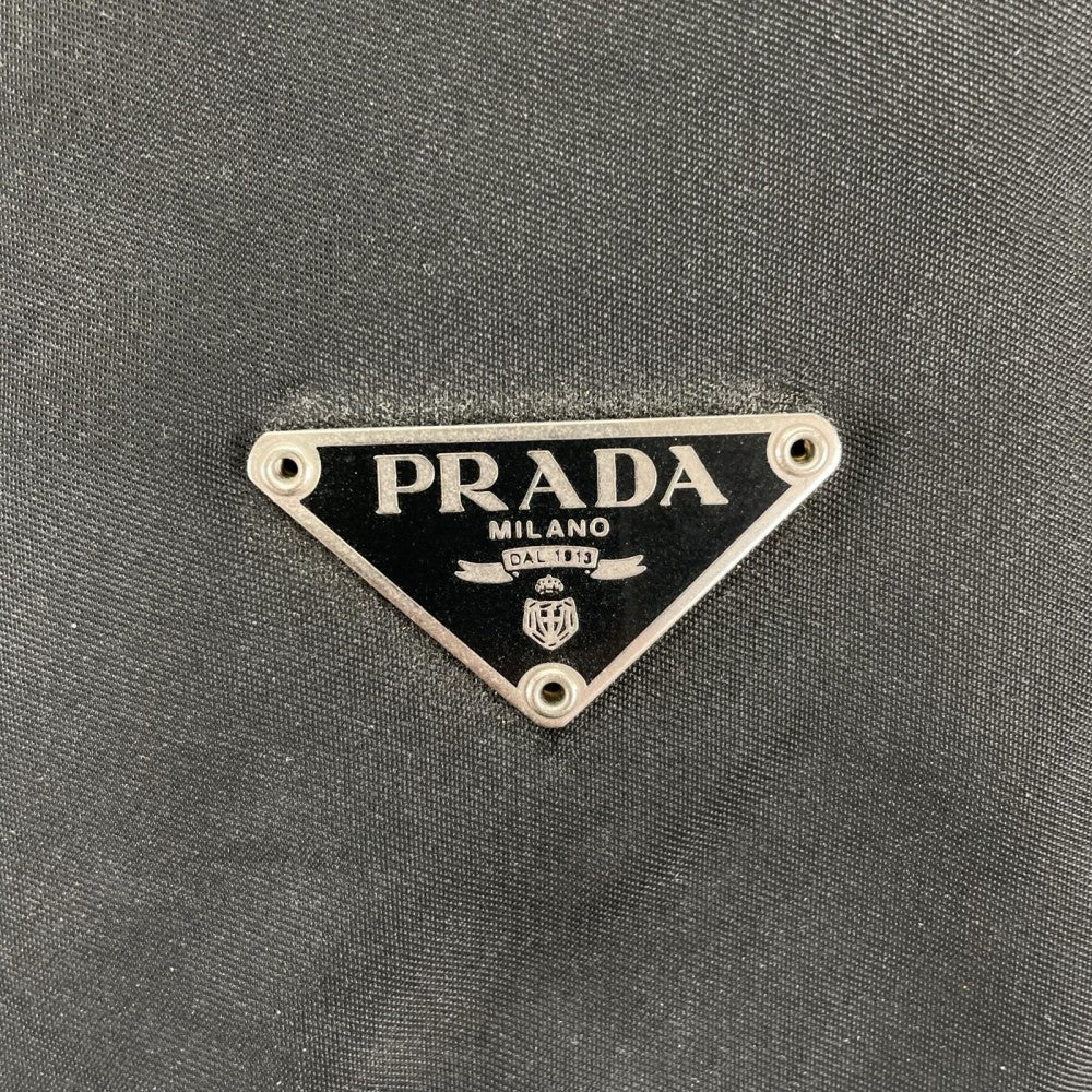 PRADA プラダ ショルダーバッグ V228 ナイロン ブラック 黒 シルバー金具 レディース【中古品】