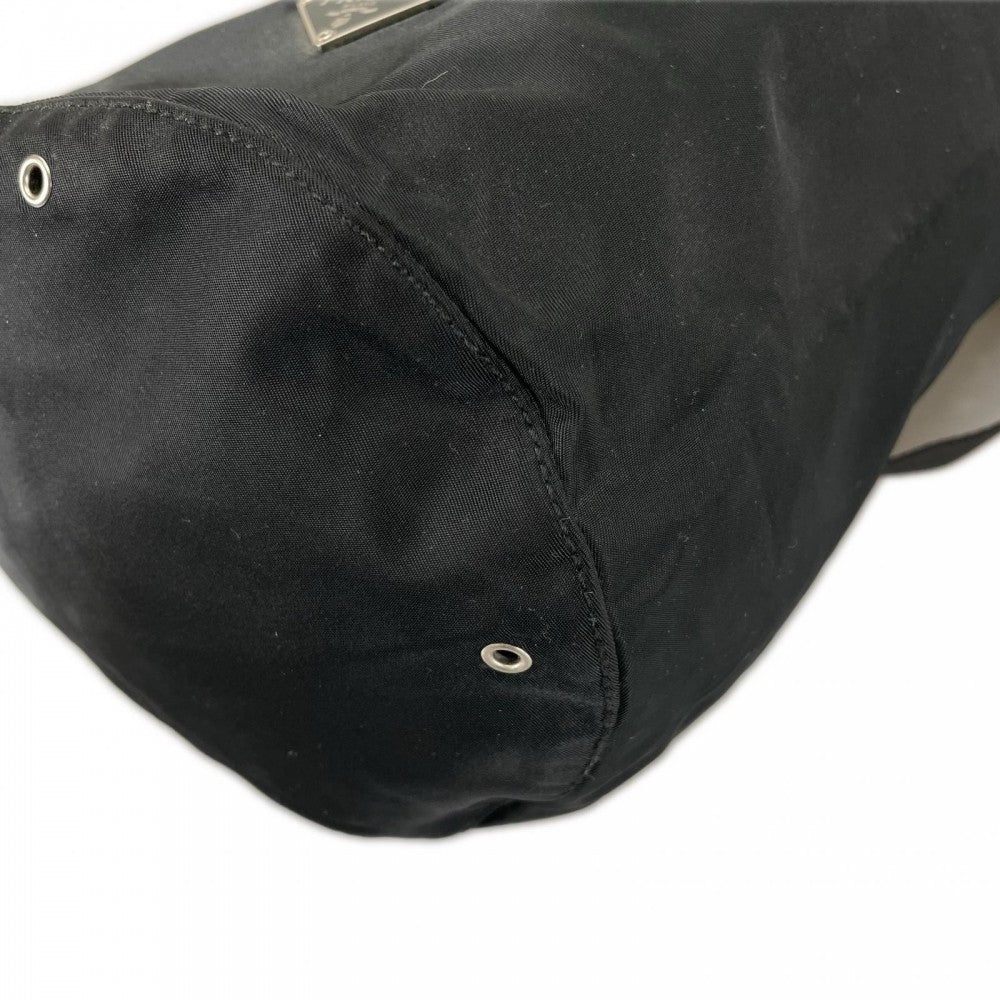 PRADA プラダ ショルダーバッグ V228 ナイロン ブラック 黒 シルバー金具 レディース【中古品】
