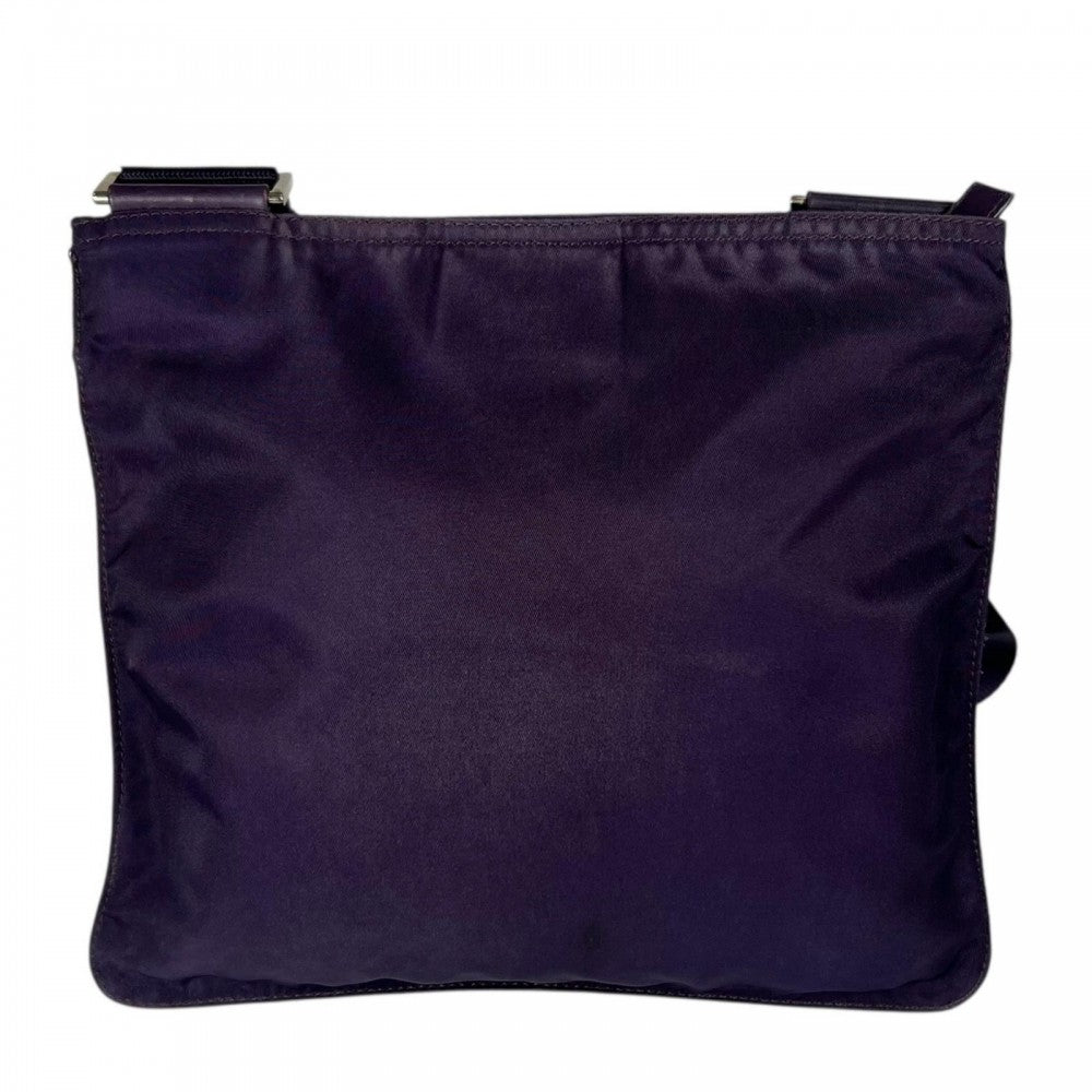 PRADA プラダ ショルダーバッグ ナイロン パープル 紫
 シルバー金具 レディース【中古品】