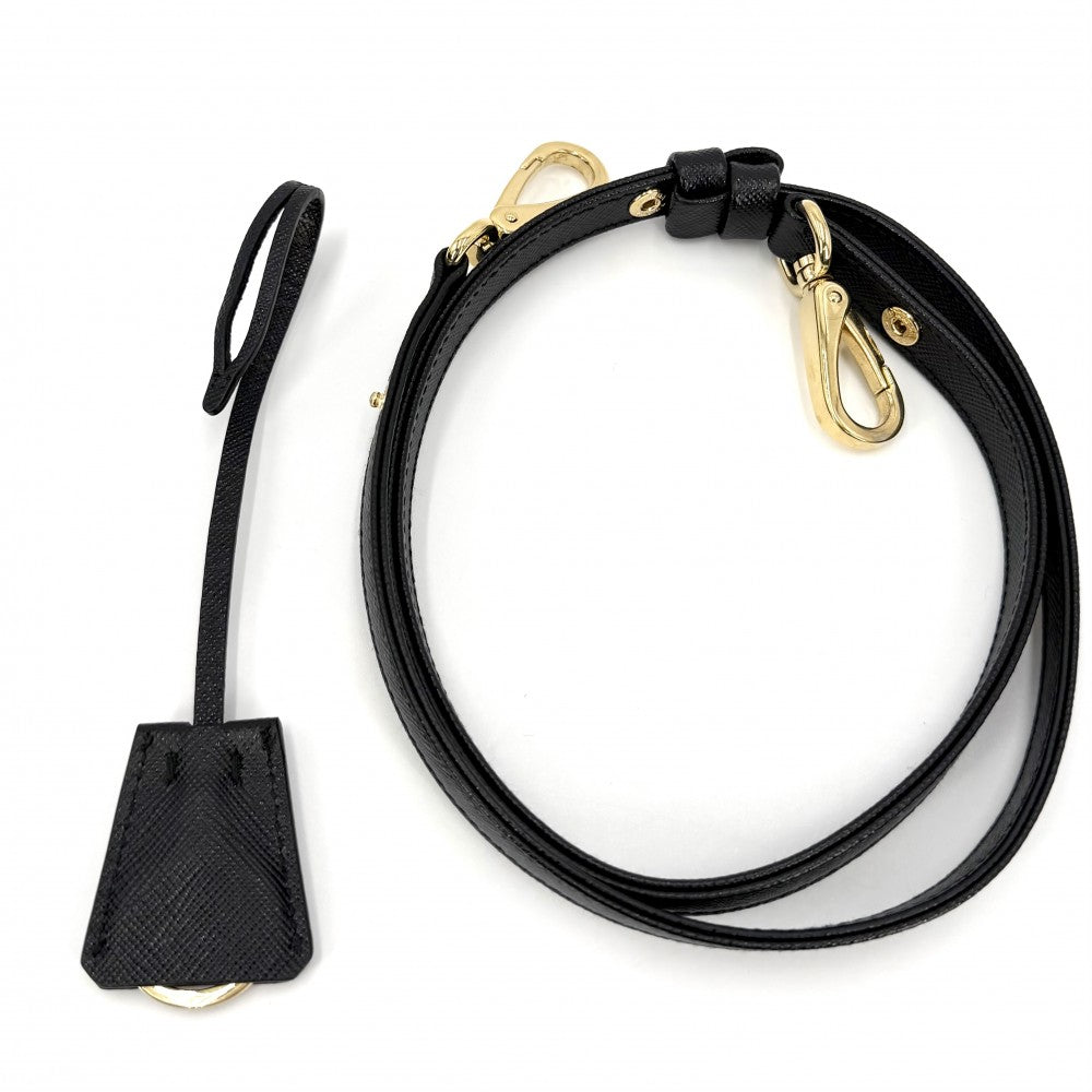 PRADA プラダ 2WAY トライアングルロゴ ミニバッグ ハンドバッグ ショルダーバッグ キルティング 1BC204 ナイロン ブラック 黒 ゴールド金具 ユニセックス【中古品】