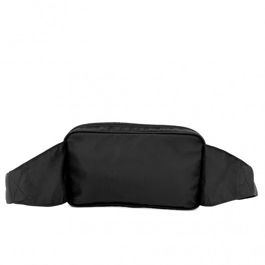 PRADA プラダ ボディバッグ トライアングルロゴ ウエストバッグ 2VL001 ナイロン ブラック 黒 シルバー金具 ユニセックス【中古品】