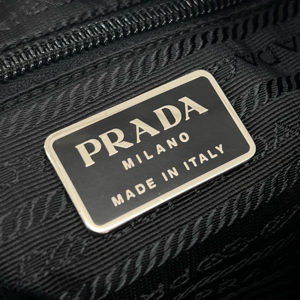 PRADA プラダ ショルダーバッグ テスート ワンショルダー ナイロン ブラック 黒 シルバー金具 レディース【中古品】
