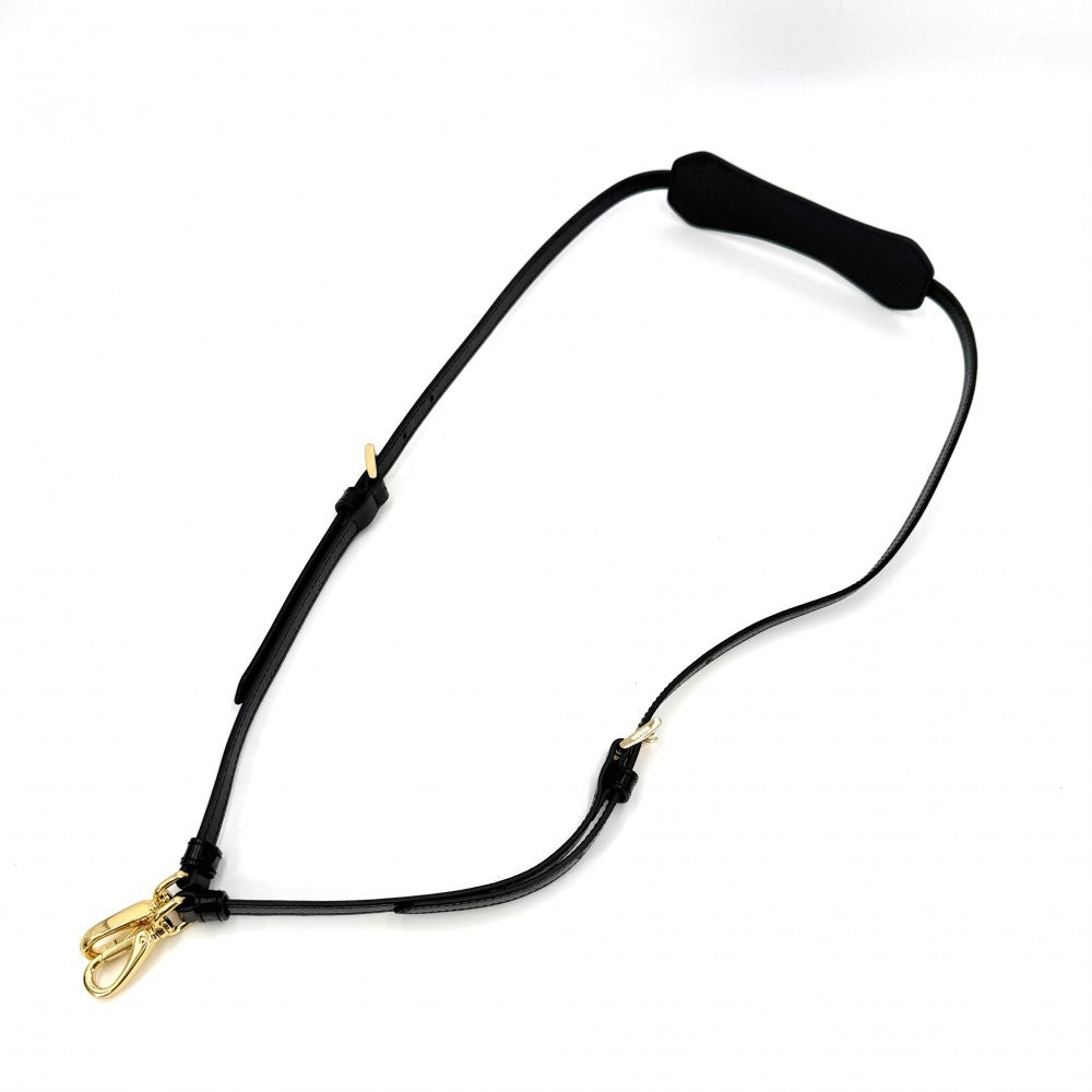 PRADA プラダ 2WAY ボニーミニ ハンドバッグ ショルダーバッグ トライアングルロゴ トートバッグ 1BA486 レザー ブラック 黒 ゴールド金具 レディース【中古品】
