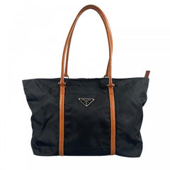 PRADA プラダ ハンドバッグ BR2311 ナイロン ブラック 黒 シルバー金具 レディース【中古品】