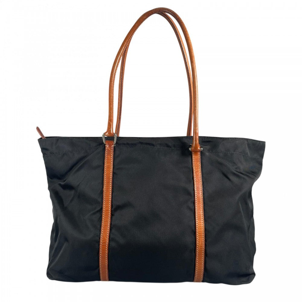 PRADA プラダ ハンドバッグ BR2311 ナイロン ブラック 黒 シルバー金具 レディース【中古品】