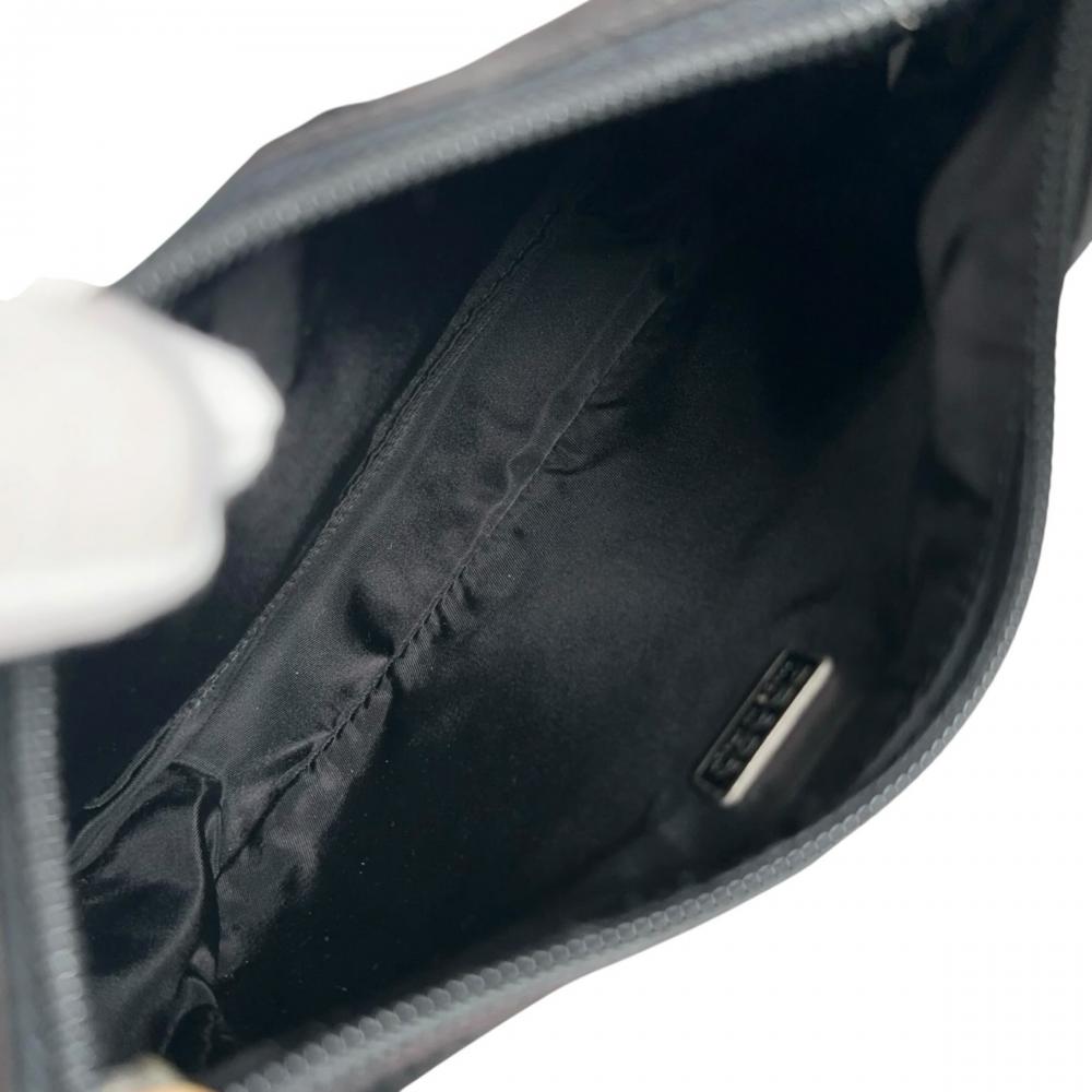 PRADA プラダ ハンドバッグ ナイロンバッグ トライアングルロゴ MV519 ナイロン ブラック 黒 シルバー金具 レディース【中古品】